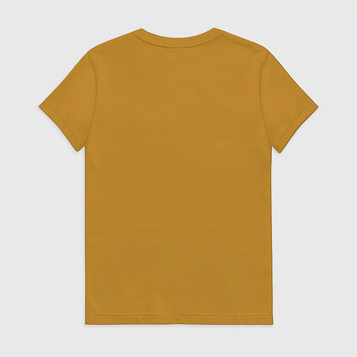 Женская футболка DUDEISM Большой Лебовский / Горчичный – фото 2