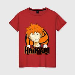 Женская футболка Haikyu Улыбка Хинаты