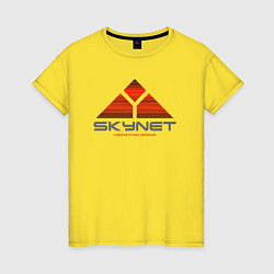 Футболка хлопковая женская Skynet, цвет: желтый