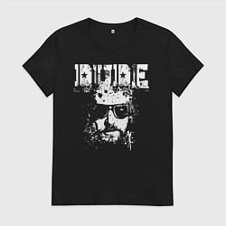 Футболка хлопковая женская Dude, цвет: черный