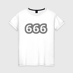 Женская футболка 666