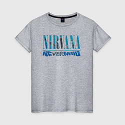 Футболка хлопковая женская Nirvana Нирвана Рок Rock, цвет: меланж