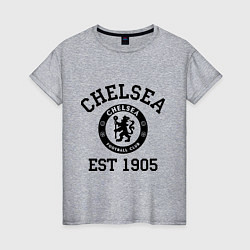 Футболка хлопковая женская Chelsea 1905, цвет: меланж