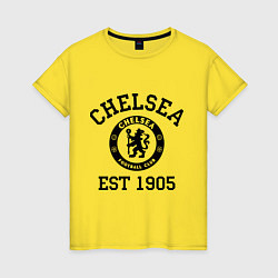 Футболка хлопковая женская Chelsea 1905, цвет: желтый