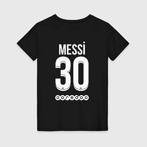 Женская футболка Messi 30 PSG / Черный – фото 2