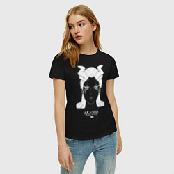 Футболка хлопковая женская Акаша из Доты 2, цвет: черный — фото 2