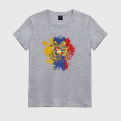 Футболка хлопковая женская Colors of Armenia, цвет: меланж