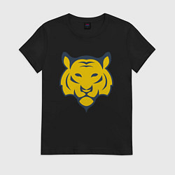 Футболка хлопковая женская Yellow Tiger, цвет: черный