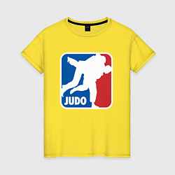 Футболка хлопковая женская Judo - Sport, цвет: желтый