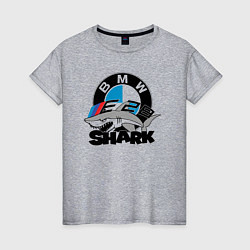 Футболка хлопковая женская BMW SHARK, цвет: меланж