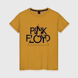 Женская футболка PINK FLOYD LOGO ПИНК ФЛОЙД