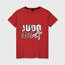 Футболка хлопковая женская Style Judo, цвет: красный