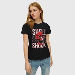 Футболка хлопковая женская SHLSHK Skull Collection, цвет: черный — фото 2