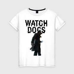 Футболка хлопковая женская Watch Dogs, цвет: белый