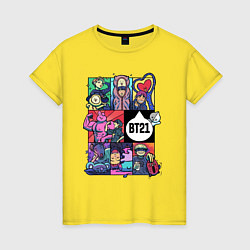 Женская футболка BT21 POP-ART