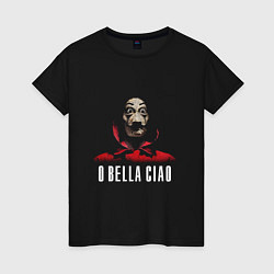 Футболка хлопковая женская O Bella Ciao, цвет: черный