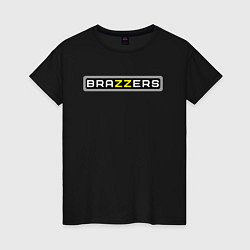 Футболка хлопковая женская Brazzers, цвет: черный