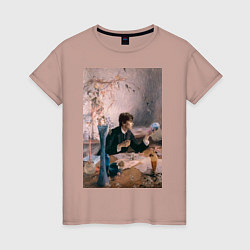 Женская футболка Тимоти Шаламе картина художник
