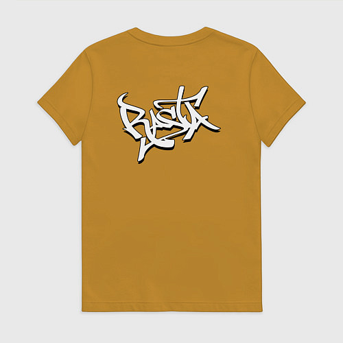 Женская футболка Jam lioN / Горчичный – фото 2