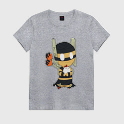 Футболка хлопковая женская Shadow Shaman Chibi, цвет: меланж