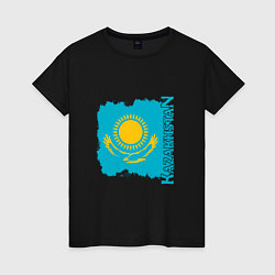 Женская футболка Kazakhstan Sun