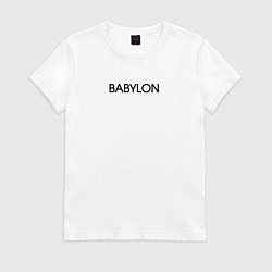 Футболка хлопковая женская Babylon - light, цвет: белый