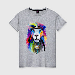 Женская футболка Color lion! Neon!