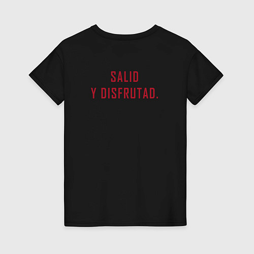 Женская футболка FC Barcelona Salid Y Disfrutad 2022 / Черный – фото 2