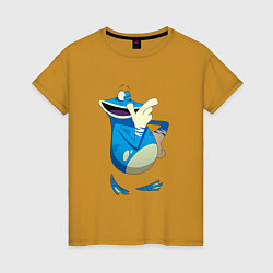 Футболка хлопковая женская Globox Rayman Legends, цвет: горчичный