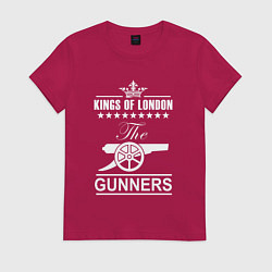 Футболка хлопковая женская Arsenal The king of London Арсенал, цвет: маджента