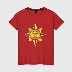 Женская футболка Солнца лик