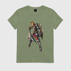 Футболка хлопковая женская Паладин Ла2, цвет: авокадо