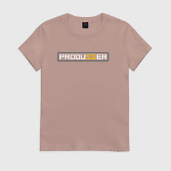 Футболка хлопковая женская PRODUZZER ПРОДЮСЕР, цвет: пыльно-розовый