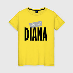 Футболка хлопковая женская Unreal Diana, цвет: желтый