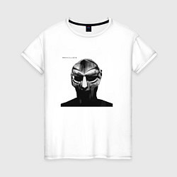 Футболка хлопковая женская Madvillainy, цвет: белый