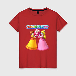 Футболка хлопковая женская Mario Party Nintendo, цвет: красный