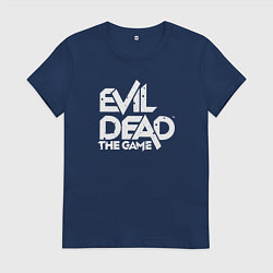 Футболка хлопковая женская Logo Evil Dead, цвет: тёмно-синий