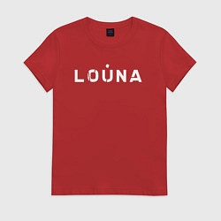 Футболка хлопковая женская Лоуна louna 1984, цвет: красный