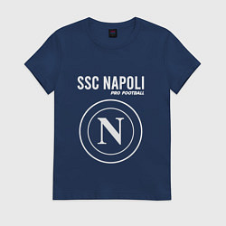 Футболка хлопковая женская НАПОЛИ Pro Football, цвет: тёмно-синий