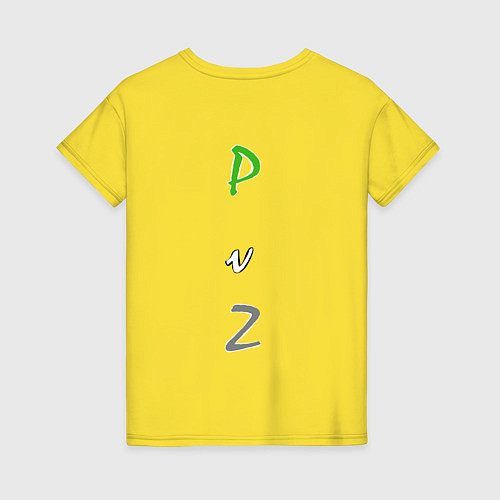 Женская футболка Горохострел PvZ / Желтый – фото 2