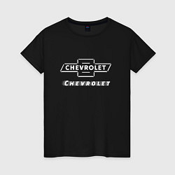 Футболка хлопковая женская CHEVROLET Chevrolet, цвет: черный