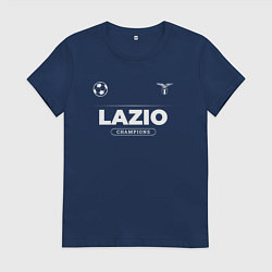 Футболка хлопковая женская Lazio Форма Чемпионов, цвет: тёмно-синий