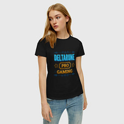 Футболка хлопковая женская Игра Deltarune PRO Gaming, цвет: черный — фото 2