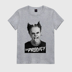Футболка хлопковая женская The Prodigy - firestarter, цвет: меланж
