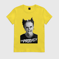 Футболка хлопковая женская The Prodigy - firestarter, цвет: желтый
