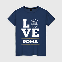 Футболка хлопковая женская Roma Love Classic, цвет: тёмно-синий