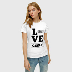 Футболка хлопковая женская Geely Love Classic, цвет: белый — фото 2