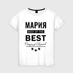 Футболка хлопковая женская МАРИЯ BEST OF THE BEST, цвет: белый