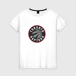 Футболка хлопковая женская Торонто Рэпторс NBA, цвет: белый