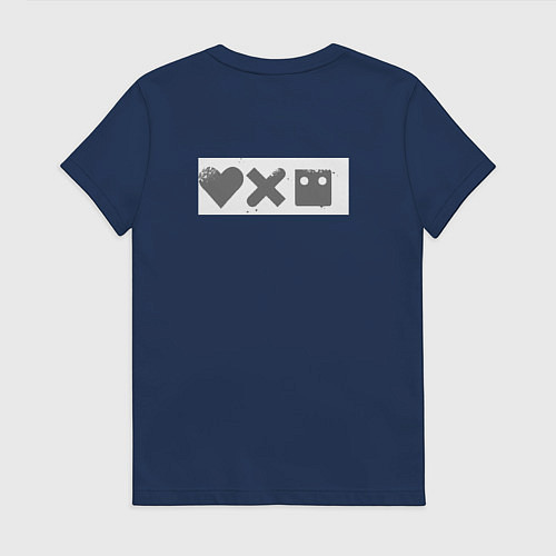 Женская футболка Любовь смерть роботы / Тёмно-синий – фото 2